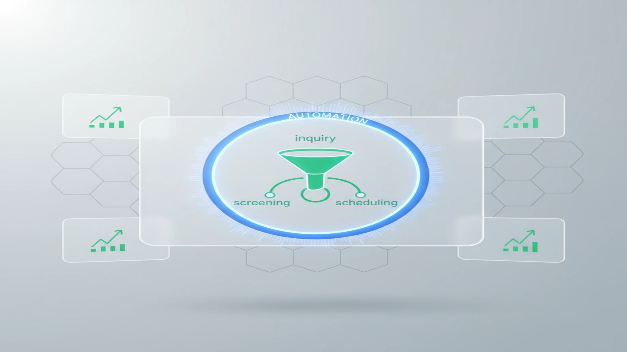 AI leasing agent software handling tenant inquiries and rental applications automatically on a laptop screen